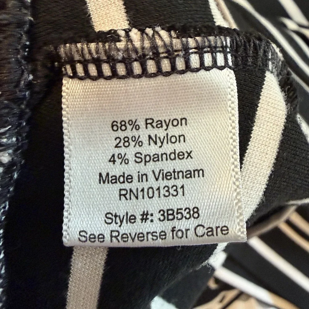 Charlotte Russe Large Y2K Black White Stripe Mini Pencil Skirt Sexy Whimsygoth - Picture 7 of 8